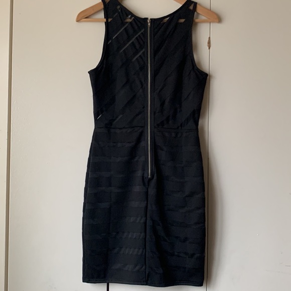 Fashion Nova black dress lined at the chest and bottom see through at waist - Picture 3 of 3